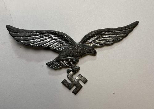 Luftwaffe eagle pin, real or fake?