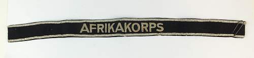 'Unofficial' Afrikakorps title
