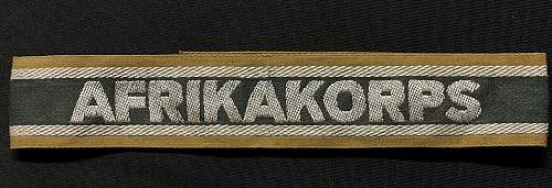 The Afrikakorps cuff title