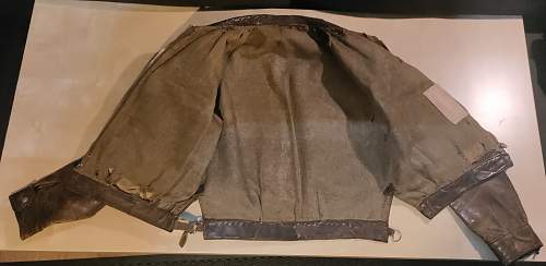 Luftwaffe leather pilot jacket. Is it all real?