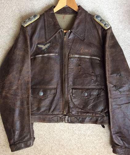 Luftwaffe leather pilot jacket. Is it all real?