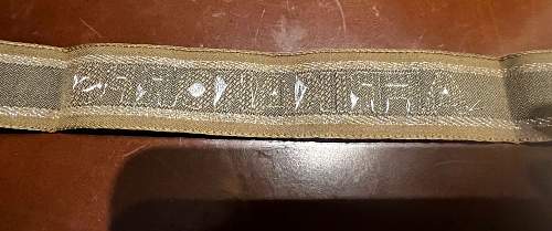 The Afrikakorps cuff title