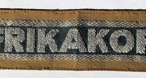 The Afrikakorps cuff title