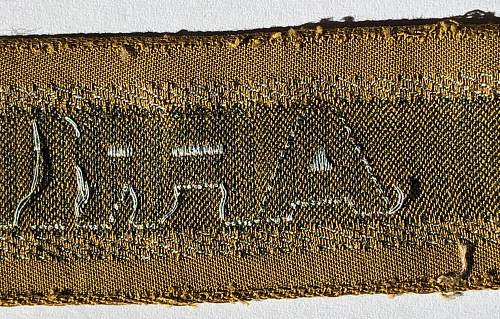 The Afrikakorps cuff title