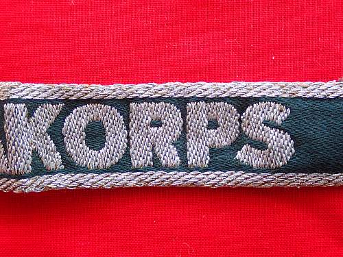 The Afrikakorps cuff title