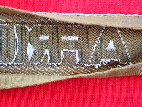 The Afrikakorps cuff title