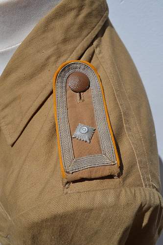 Luftwaffe tropical tunic to a Feldwebel, w/ DkiG