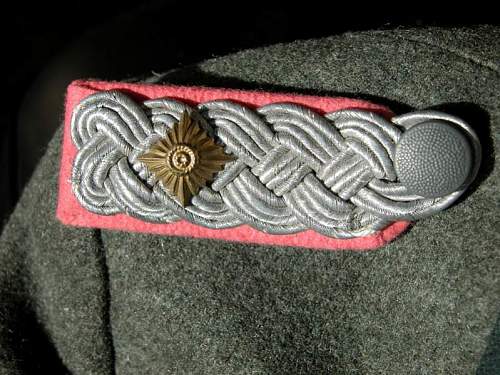 Heer Officers Mantel Panzer Lt. Col. with cuff title