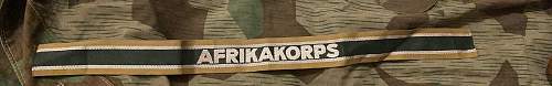 Afrika Korps Cuff Title