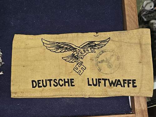 Luftwaffe Arm Band...Original WW2?....Opinions please