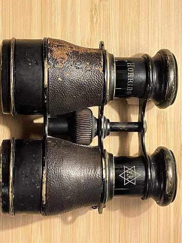 &quot;Horrido&quot; Binoculars with FJR inside a Star of David?