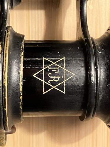 &quot;Horrido&quot; Binoculars with FJR inside a Star of David?