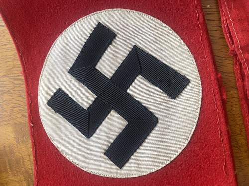 New purchases HJ cotton and NSDAP wool armbands