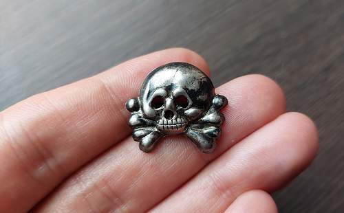 Panzer Collar Tab Skull