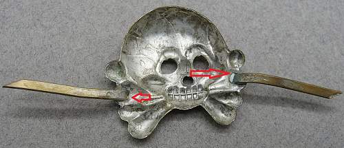 Panzer Collar Tab Skull