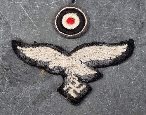 Herman Goering Division Cloth Cap Badge.