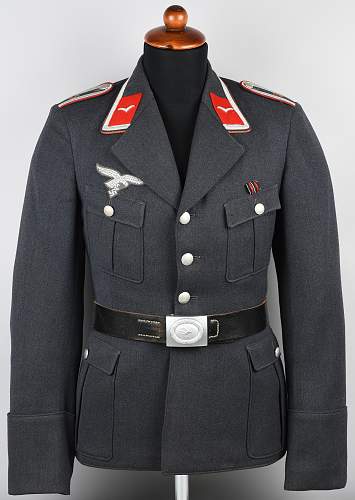 WW2 Luftwaffe Blue BeVo Breast Eagle Insignia