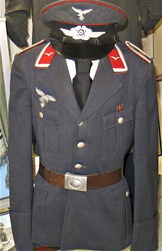 WW2 Luftwaffe Blue BeVo Breast Eagle Insignia