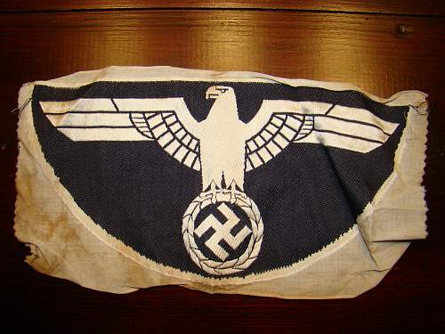 WWII German Eagle PT vest &quot;PANZER&quot; Black Eagle Insignia