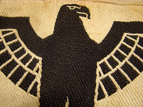 WWII German Eagle PT vest &quot;PANZER&quot; Black Eagle Insignia