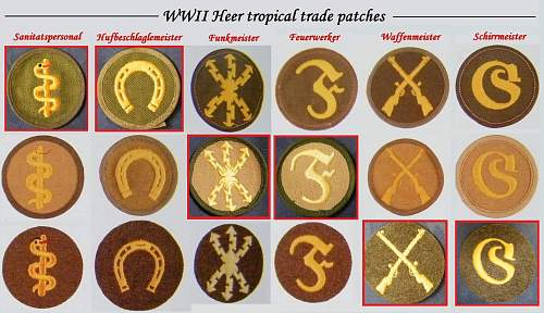 Heer Tropical trade patches