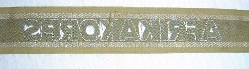 The Afrikakorps cuff title