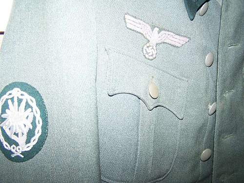 German Gebirgsjager Oberlieutenant's tunic