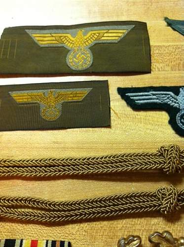 WWII German insignia LOT for sale--SS Afrika Korps Luftwaffe etc