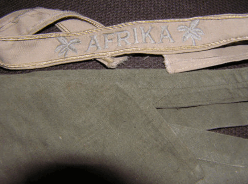 Real or fake, Afrika Corps Tie and  Cuff Title?