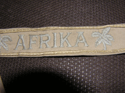 Real or fake, Afrika Corps Tie and  Cuff Title?