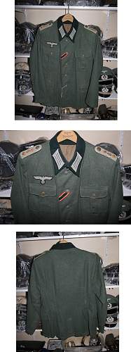 Heer M-36 transport captain's combat tunic Original?