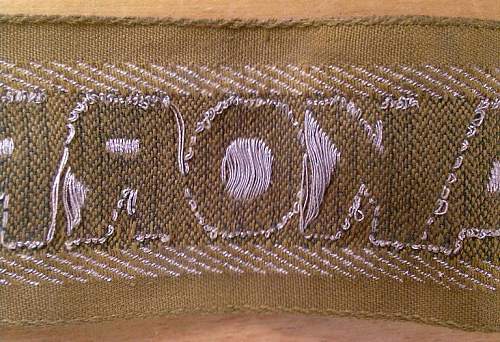 Afrika Corps cuff title, second opinion needed!!!