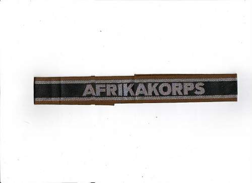 Afrika Corps cuff title, second opinion needed!!!