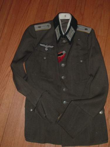 Army Signal Leutnant summer weight Tunic