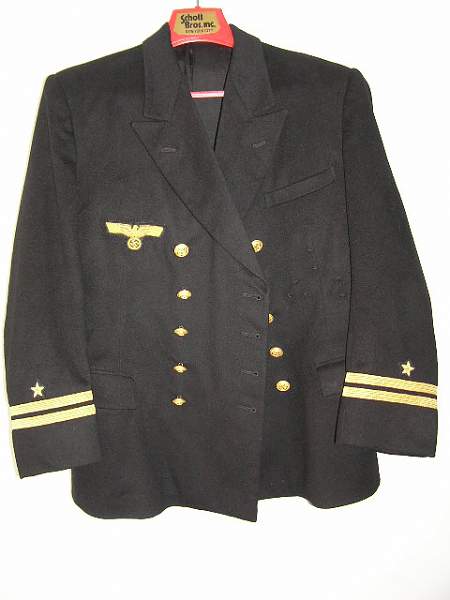 Kriegsmarine Officer Reefer Jacket