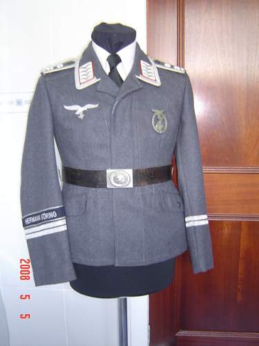 General Goering Wach Batallion tunic and cap