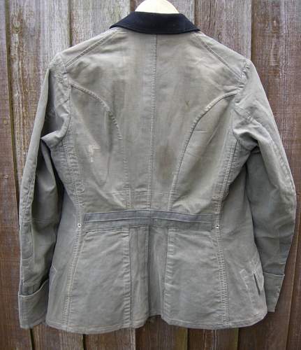 A salty Gebirgsjager Officers moleskin tunic.