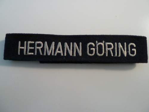 Hermann Goring Regt cuff title