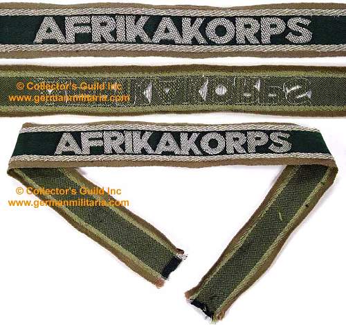 The Afrikakorps cuff title