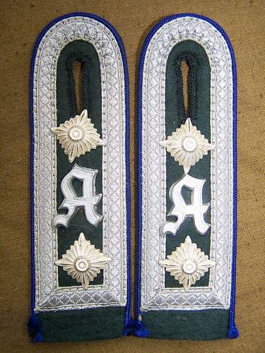 Military Medical Academy or drugstore shoulder boards