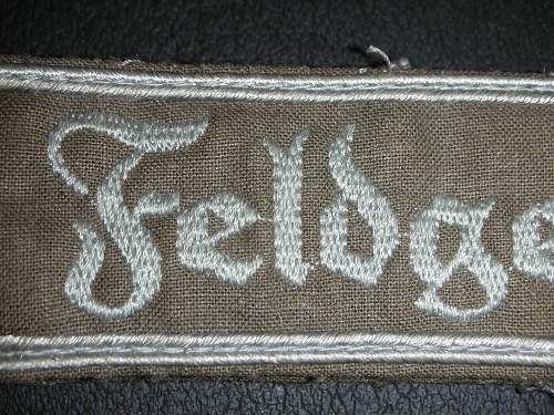 Feldgendarmerie Cuff Title