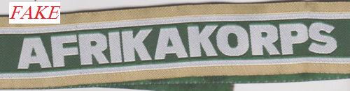 The Afrikakorps cuff title