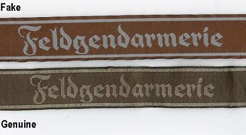 Feldgendarmerie Cuff Title