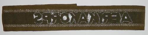 The Afrikakorps cuff title