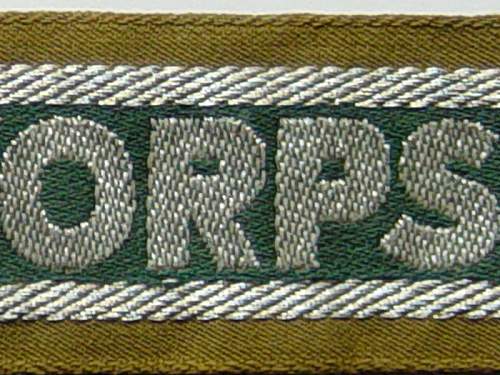 The Afrikakorps cuff title