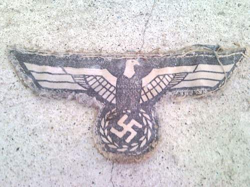 Kriegsmarine printed eagle..Late war?