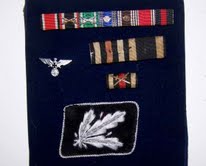 ribbon bars and eagle insignia for review