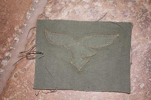 Luftwaffe Fallschirmjaeger Smock Eagle Patch Uniform Removed