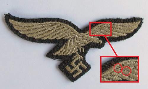 Luftwaffe cloth breast eagles