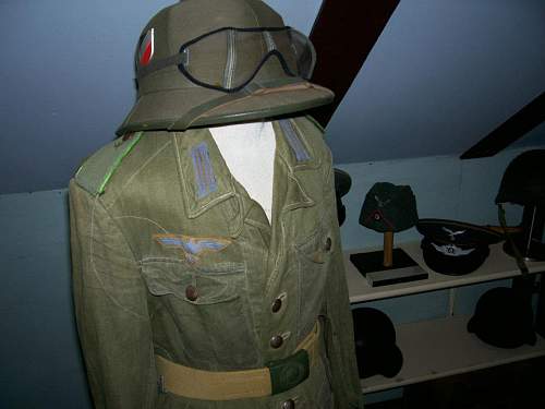 Tropical uniform with sun helmet